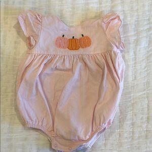 Pumpkin baby girl bubble